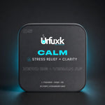 Cognitive Relax oral strip tin on a dark studio background